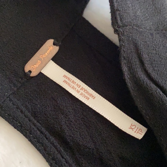 Free People | Twist & Shout Keyhole Buckle Halter Tank Top Black OB524991 (XS) - Picture 8 of 16